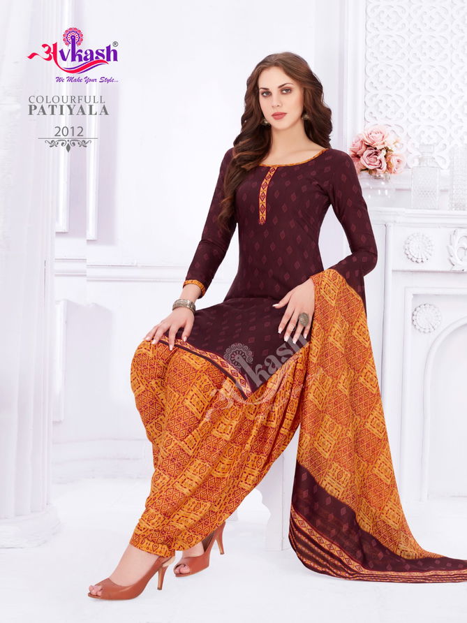 Avkash Colourfull Patiyal 2 Casual Daily Wear Cotton Printed Collection